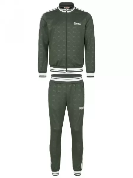 LONSDALE Trenirka za tek Ashwell oliva / temno zelena / mešane barve bela