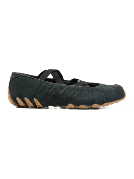 Balerinki Adidas skórzane czarne