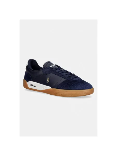 Sneakersy Polo Ralph Lauren skórzane niebieskie