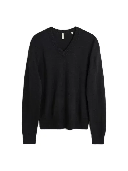 Sweter Sunflower wełniany czarny