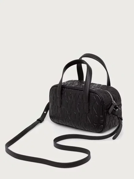 Кожаная сумка-багет Armani Exchange