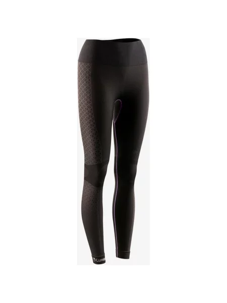 Legginsy długie Lurbel Cristallo fioletowy M czarny