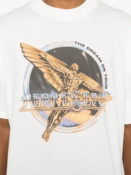 Tricou Represent cu imagine alb