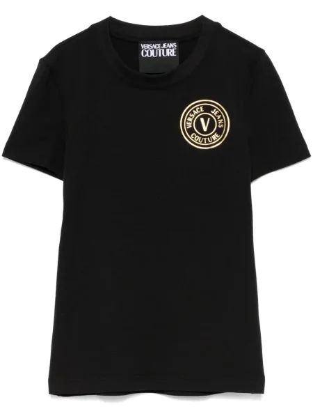 Tricou Versace Jeans Couture cu imagine negru