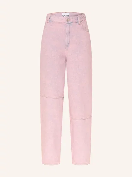 Ganni Barrel Džíny cameo pink