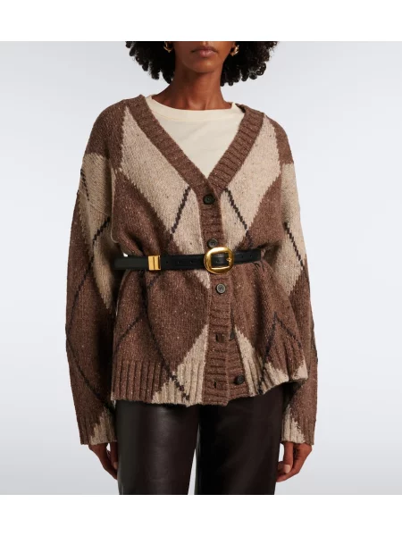 Cardigan Altuzarra de lână maro