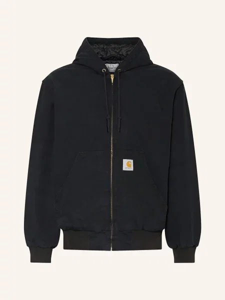Kurtka Carhartt Wip z logo płócienna czarna