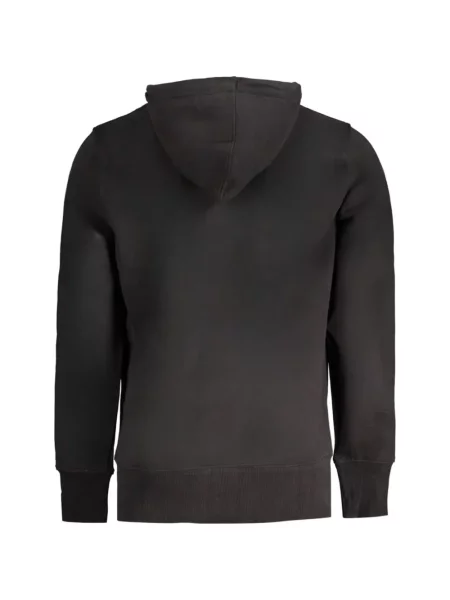 Hanorac cu glugă Calvin Klein cu broderie negru