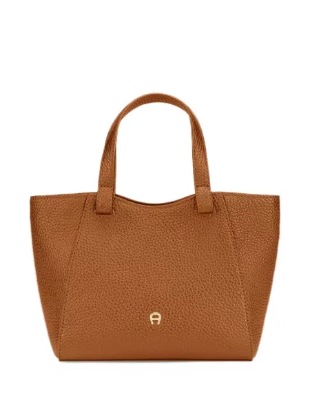Shopper kabelka Aigner hnedá