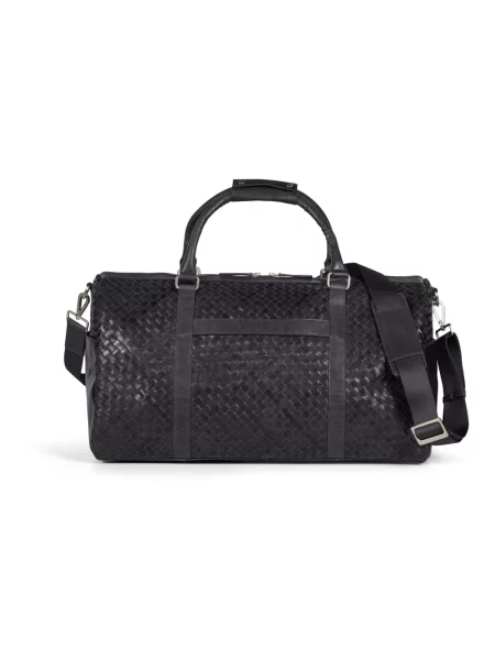 Torba Howard London skórzana pleciona czarna
