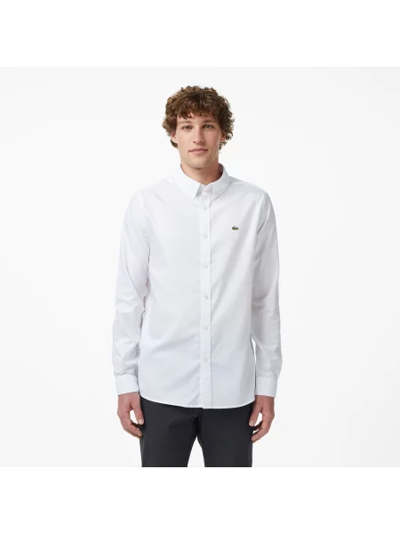 Lacoste Koszula Z Długim Rękawem biały