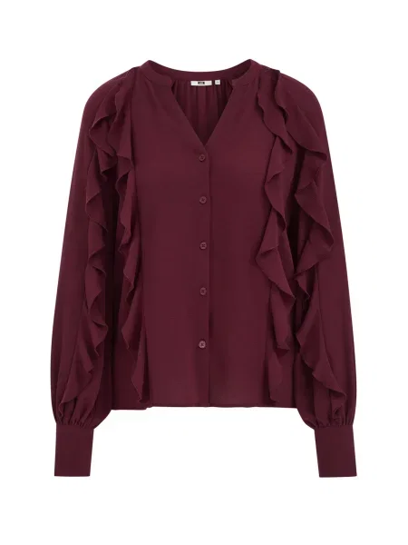 WE Fashion Bluză burgundy roșu