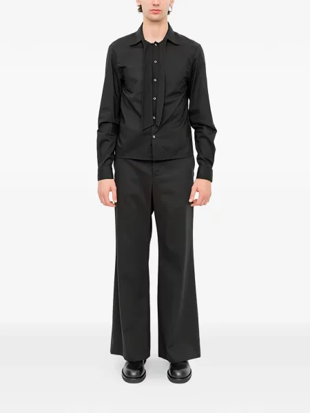 Cămașă Ann Demeulemeester cu legături negru
