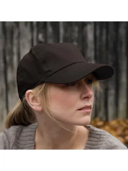 Gładka Czapka Bejsbolówka Unisex czarna