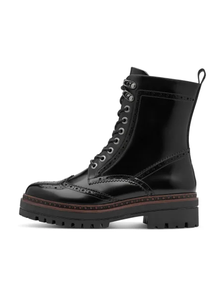 Botine Tamaris cu șireturi negru