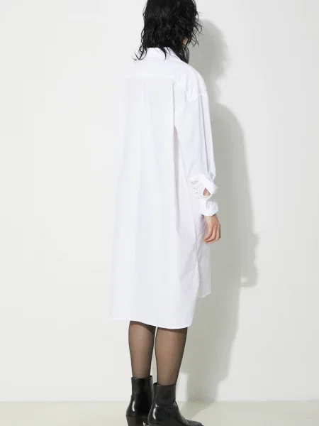 Сукня Fiorucci Angel Embroidered midi oversize білий