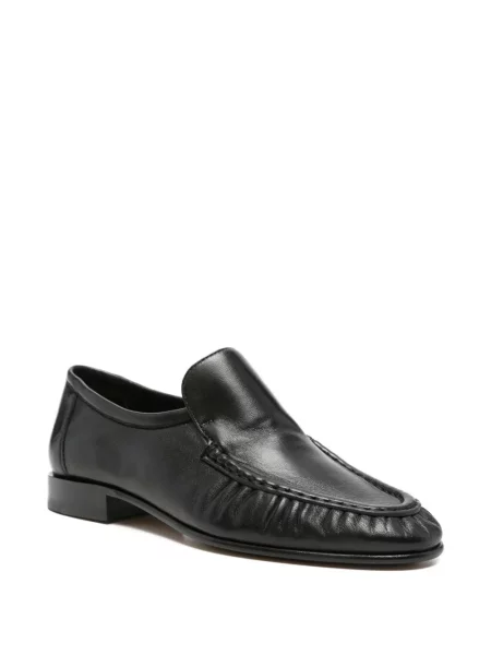 Pantofi loafer The Row cu volane negru