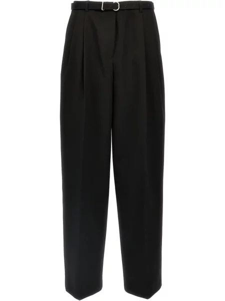 Pantaloni Jil Sander de lână negru