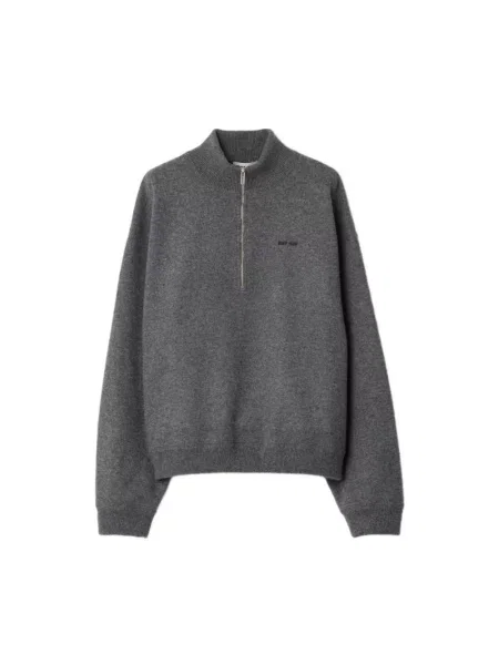 Sweter Miu Miu szary