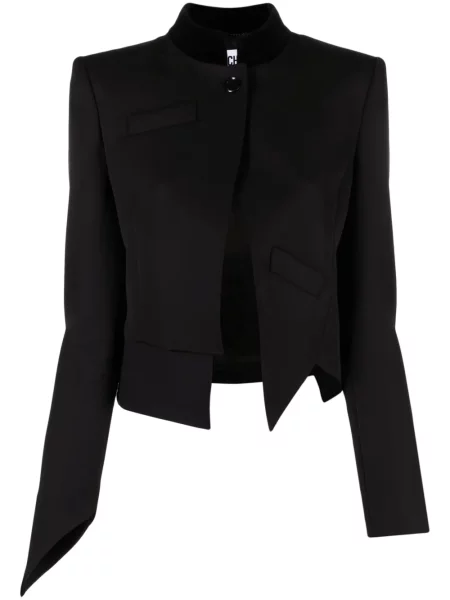 Decupat sacou Moschino asimetric din țesătură twill
