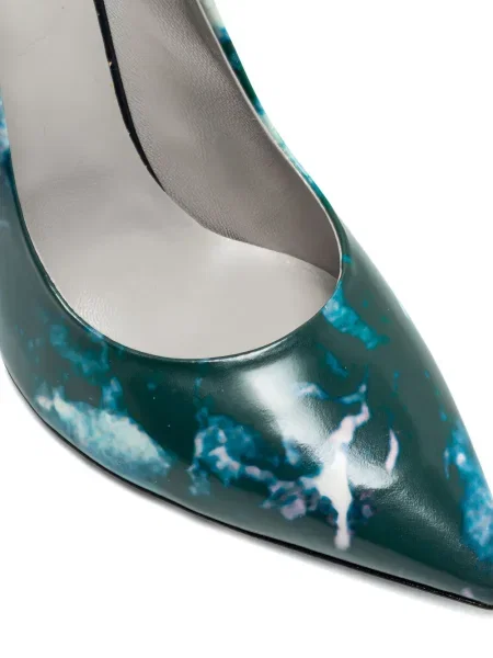 Pantofi cu toc Msgm cu imagine albastru