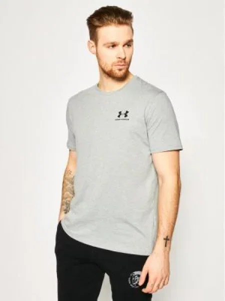 Under Armour T-shirt UA Sportstyle Siva crna