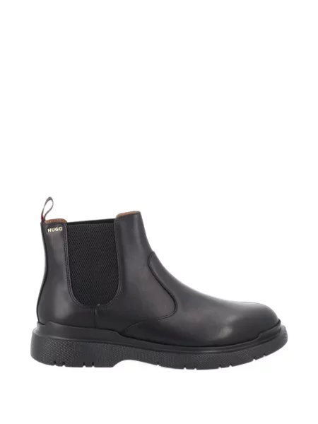 Botine chelsea Hugo cu autograf negru