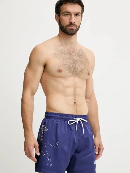 PLEIN SPORT pantaloni scurți de baie bleumarin