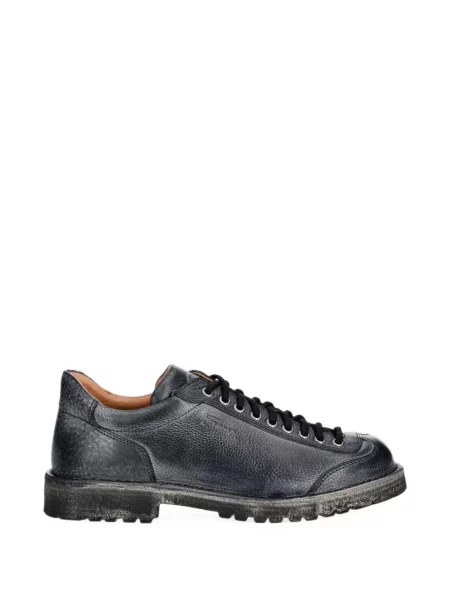 Pantofi Fracap cu șireturi din piele negru
