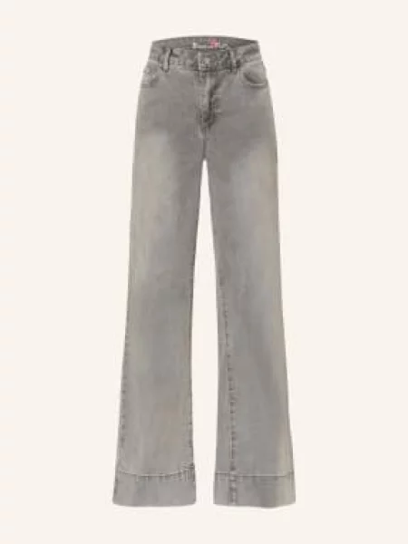 Buena Vista Džíny Se Širokými Nohavicemi light grey šedé