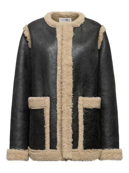 Geanta de piele Mm6 Maison Margiela negru