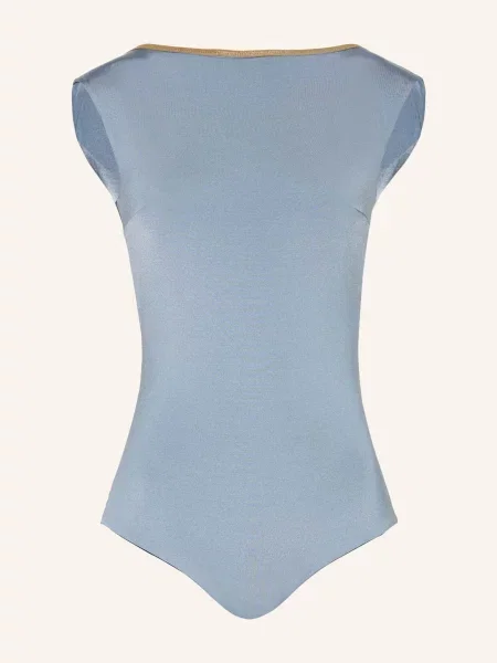Mymarini Oboustranné High Neck Plavky Seabody Shine S Uv Ochranou tmavě modrá/ černošedá modré