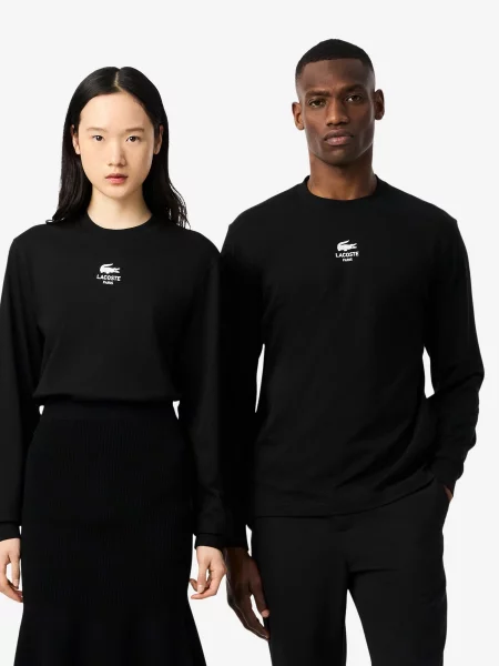 Жіночий Лонгслів Lacoste чорний