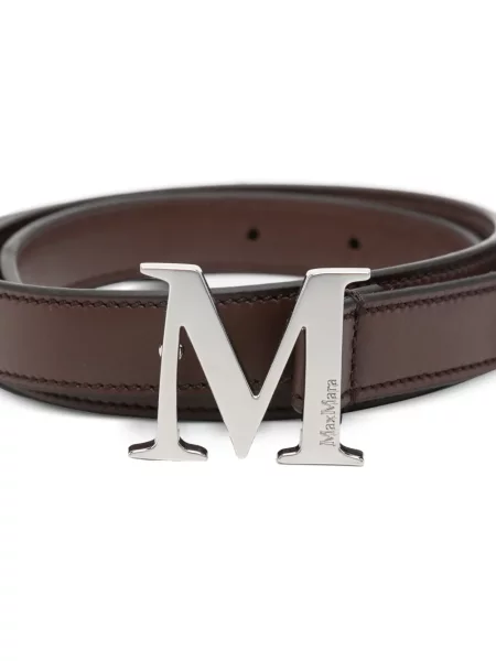 Curea Max Mara din piele maro