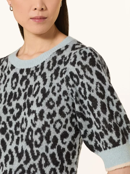 Sweter z krótkim rękawem o kroju regular fit z dodatkiem wełny z alpaki model ‘Kaston’ Joop! biały