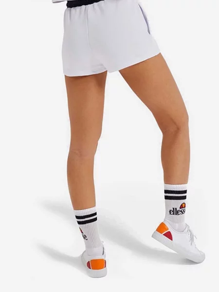 Шорти Ellesse Tang з аплікацією середня посадка білий