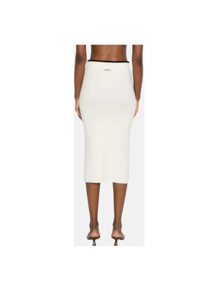 Spódnica Pinko wełniana biała