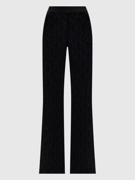 Штани кльош з люрексом Palm Angels S чорні