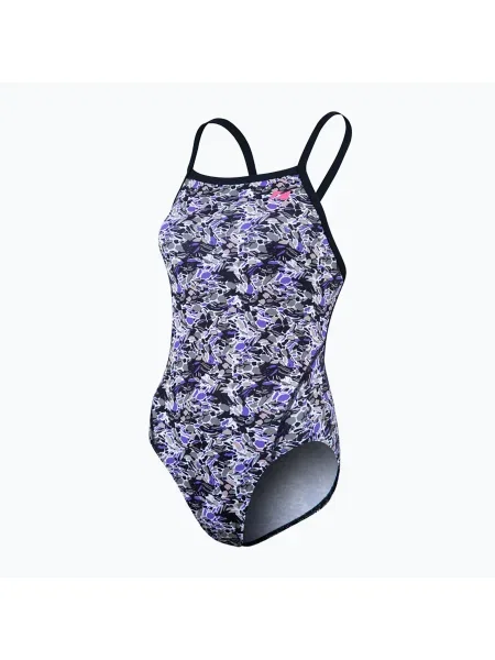 Női egyrészes fürdőruha Pacific Koa Koa Strap Back fekete/zöld. Méret: 30 fekete