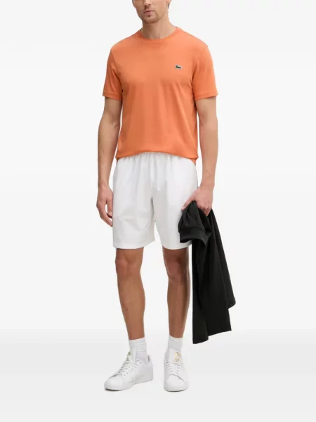 Tricou Lacoste cu autograf portocaliu