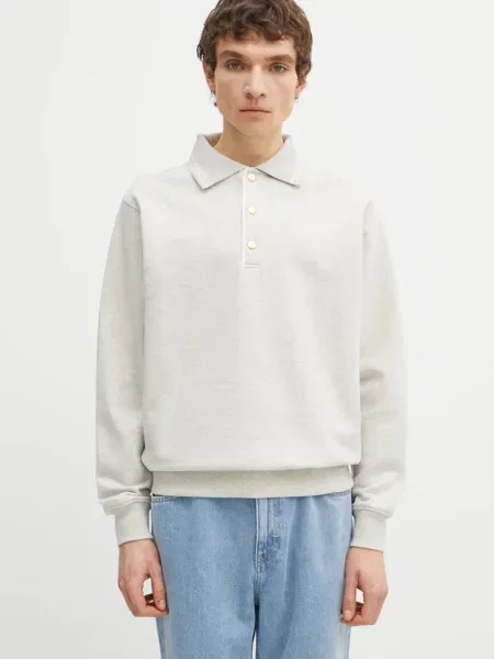 Tricou polo Drole De Monsieur gri