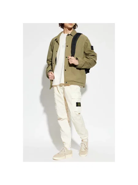 Lekka kurtka Stone Island z kamieniami zielona