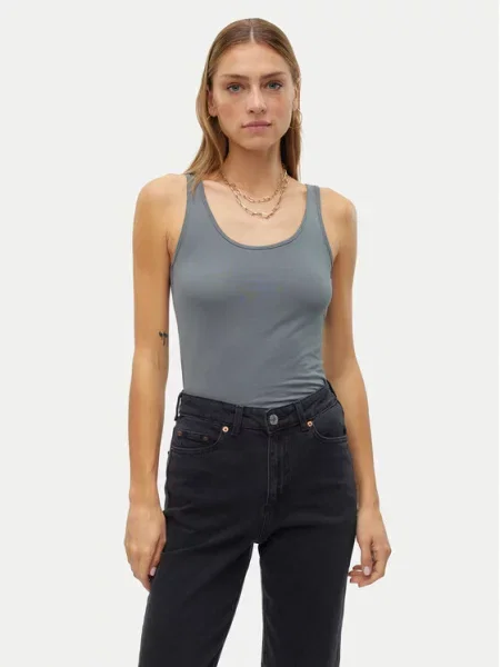 Vero Moda Топ Maxi сірий