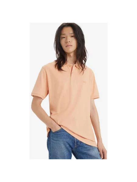 Koszulka polo Levi's Slim Hosemark krótki rękaw S pomarańczowa