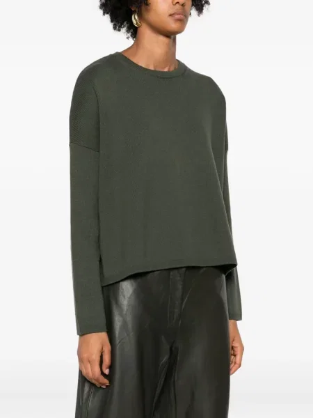 Pulover Marc O'polo cu decolteu rotund verde