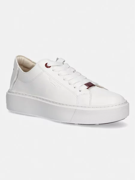 Alexander Smith London Deconstructed sneakers pentru femei din piele alb