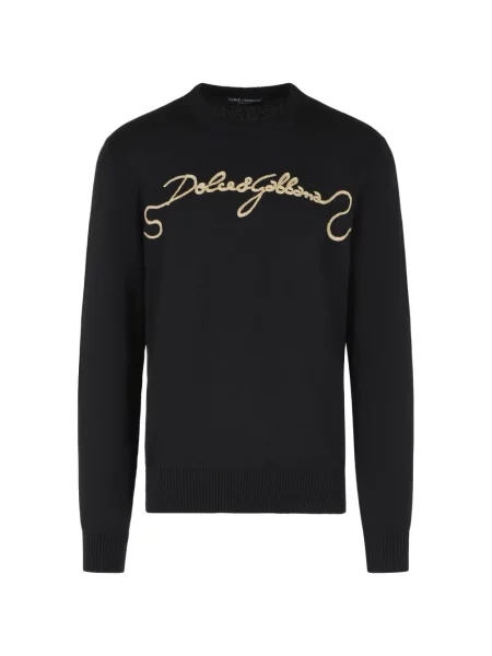 Pulover Dolce & Gabbana cu autograf negru