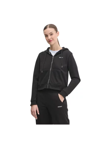 Bluza z kapturem Dkny z kapturem czarna