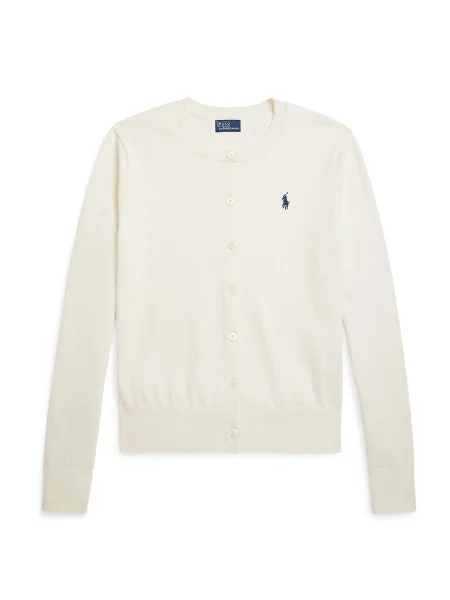 Polo Ralph Lauren Geacă tricotată crem alb