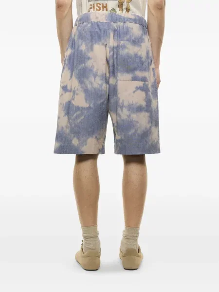 Шорти Laneus с tie-dye ефект връзки синьо